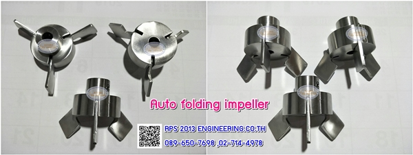 Auto folding impeller