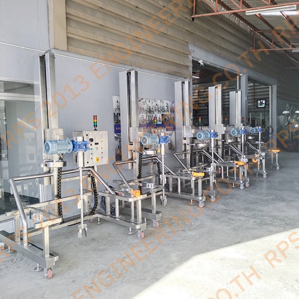 เครื่องปั่นกวนผสม ชุดผสมเคมี Stand Mixer for IBC Tank1000L